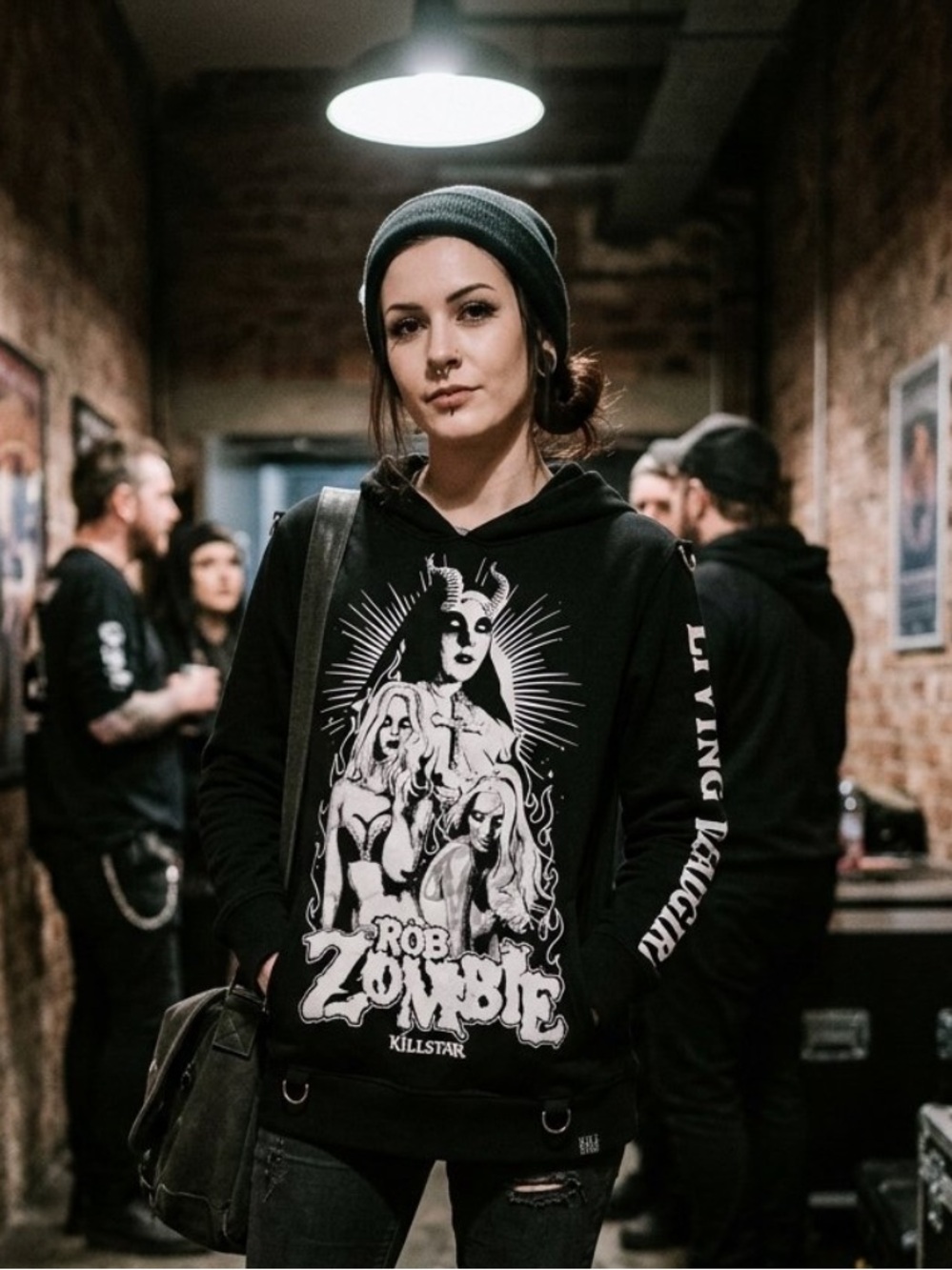 Killstar Black Rob Zombie Graphic Pullover Hoodie